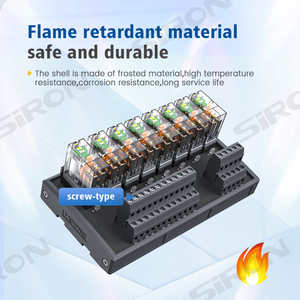 SiRON ، وحدة ترحيل مجموعة واحدة 8 قنوات 24 فولت مع مرحل كهرومغناطيسي - Product Image 3