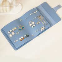 Estuche para Pendientes RR, Práctico Organizador de Aretes, Libro de Almacenamiento de Joyas para Mujer, Estuche de Viaje para Joyas, Bolsa para Pendientes