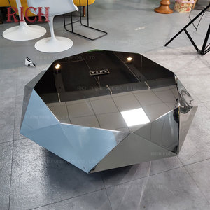 Toda <span class=keywords><strong>de</strong></span> Metal <span class=keywords><strong>de</strong></span> acero inoxidable con espejo <span class=keywords><strong>de</strong></span> mesa <span class=keywords><strong>de</strong></span> café para <span class=keywords><strong>la</strong></span> sala <span class=keywords><strong>de</strong></span> <span class=keywords><strong>plata</strong></span> brillante en forma <span class=keywords><strong>de</strong></span> diamante <span class=keywords><strong>de</strong></span> <span class=keywords><strong>la</strong></span> mesa <span class=keywords><strong>de</strong></span> café - Product Image 2