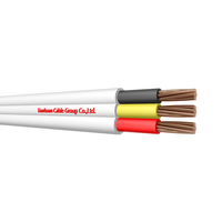 Kabel Twin dan Earth 1.5MM-6MM Kawat PVC Datar Elektrik Konduktor Terpilin Tegangan Terukur 300/500V untuk Penggunaan Bangunan dan Rumah Tangga