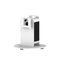 Support pour tablette PC à double écran Support de bureau à rotation métallique pour comptoir de caisse et restaurant Support pour tablette double