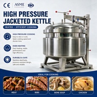 Ketel Berjaket Listrik Uap Tekanan Tinggi Baja Tahan Karat untuk Pembuatan Saus