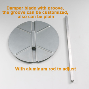 Lưỡi Giảm Chấn Điều Chỉnh Âm Lượng Cho Ống Dẫn Với Thanh Nhôm - Product Image 2