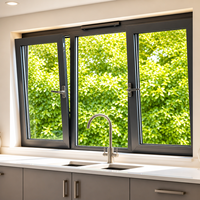 Ventana de Aluminio con Doble Vidrio Aislante Templado Estándar Australiano |   Aislamiento Térmico Low-E de Bajo Consumo |   Insonorizado |   Diseño Moderno