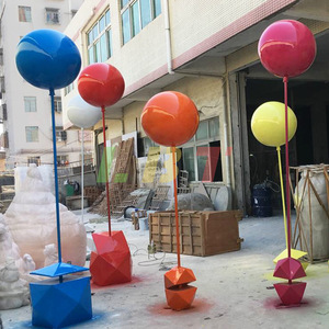 Libit Fiberglass <b>Balloon</b> Sculpture <b>Customized</b> Colorful Outdoor Decoration Landscape Art - Product Image 4