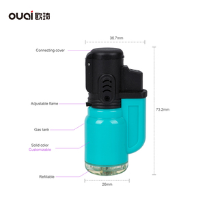 Cao Số Lượng Torch Cigar Máy Bay Phản Lực Ngọn Lửa Nhẹ Hơn Có Thể OEM Biểu Tượng Tùy Chỉnh OQ-604 - Product Image 5