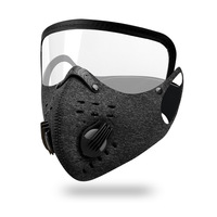Masque de cyclisme en nylon chaud anti-brouillard, anti-poussière et anti-vent avec valve d'air intégrée pour le VTT
