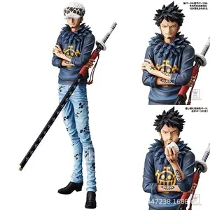 Anime One Pieces Black ClothesThe Great Man Trafalgar Law Action Figure Toy collect Anime PVC Figure