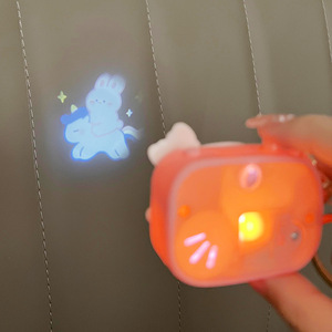 Sáng tạo dễ thương cầu vồng chiếu sáng Keychain món quà nhỏ Mặt dây chuyền cho schoolbag phụ kiện khuyến mại Keychains Carabiners - Product Image 4