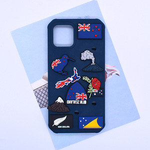 Charms in PVC Morbido all'Ingrosso per Scarpe Tipo Clog, Decorazioni Fai-da-Te per Cover Telefono, Ornamenti con Bandiera della Nuova Zelanda - Product Image 4