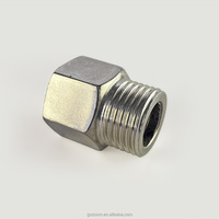 Raccord de tuyauterie en acier inoxydable, coupleur, 1/2" NPT femelle x 1/2" NPT femelle