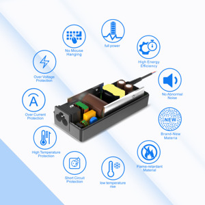 Adaptador de Corriente para Portátil USB <span class=keywords><strong>C</strong></span> de 65 W, Compatible con Todas las Marcas, Adaptador de Portátil con Carga Rápida QC 3.0 USB Tipo <span class=keywords><strong>C</strong></span> - Product Image 3