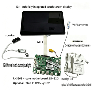 หน้าจอสัมผัส IPS TFT ขนาด 10.1 นิ้ว พร้อมเมนบอร์ด RK3568 อินเทอร์เฟซ MIPI/LVDS ความละเอียด 1280x800 ความสว่าง 300cd/m² จอ LCD - Product Image 1