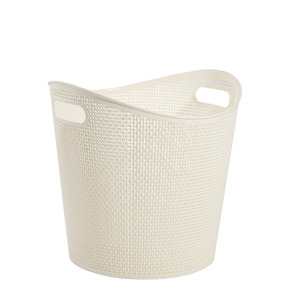 <b>Laundry</b> <b>Basket</b> Round Plastic Storage <b>Basket</b> Durable Clothing Organizer Bathroom Household Use - Product Image 5