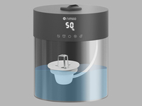 Humidificateur d'air ultrasonique H2O Humificador 4L Top Fill Cool Warm Mist Heat grande capacité