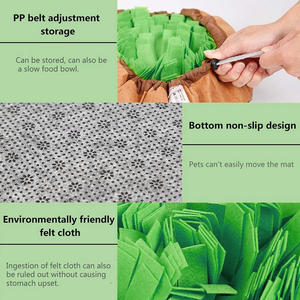 Toptan özel Polar Polar keçe Pet köpek yavaş besleme snumat Mat Pet snubesleme matı köpek bulmaca oyuncak - Product Image 5