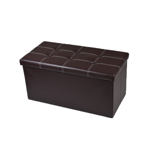 Luxury Leather <strong>Ottoman</strong> Folding Storage <strong>Ottoman</strong> with Storage Pouf <strong>Stool</strong> <strong>Ottoman</strong> Factory - Product Image 2