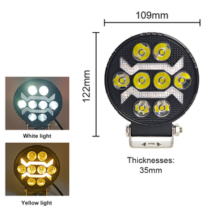 Faro LED da 4 Pollici con Logo Personalizzato, Luci Fuoristrada Tuff Plus, Luci per Auto 4X4, Faro Rotondo a Fascio Alto, Faro LED Auto - Product Image 2