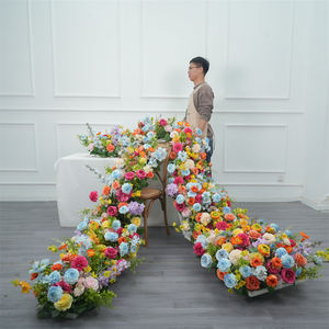 Guirnalda para Camino de Mesa, Decoración para Arreglos Florales de Boda, Centro de Mesa, Rosa, Flor Artificial - Product Image 1