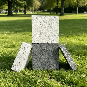 Mattonella Ecologica in Calcestruzzo Prefabbricato Effetto Pietra 20mm Quadrata Antincendio <span class=keywords><strong>per</strong></span> Pavimentazione Esterna Strade Comunali - Product Image 1