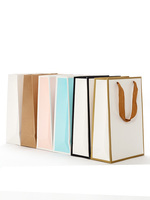 Bolsas de Papel Blancas para Compras con Asas de Cinta, Impresión Personalizada de Fábrica, Bolsas de Papel para Zapatos y Ropa con su Propio Diseño