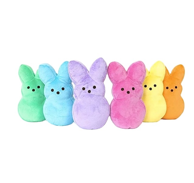 CPC Toys for Children Girls Gifts Kawaii Easter Bunny Peeps Bunny Plush Toys Cartoon Cute Rabbit Stuffed Animal Soft Doll Pillow