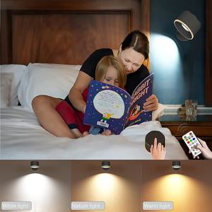 Lámpara de Pared Inalámbrica Recargable con Batería, Luz Decorativa para Cuadros, Giratoria, con Cambio de Colores RGB, para Gabinetes - Product Image 6