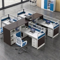 Poste de travail moderne pour une place, bureau d'ordinateur en bois avec armoire de rangement, mobilier de bureau durable écologique