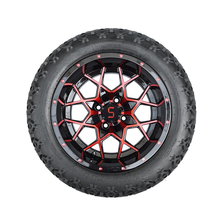 สีแดง/เงาสีดำ