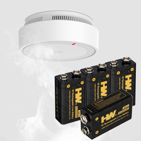 Baterai Li-ion isi ulang baterai OEM ODM 9V dengan USB 500mAh masa siklus 1000 dengan Port pengisian daya tipe-c kapasitas tinggi