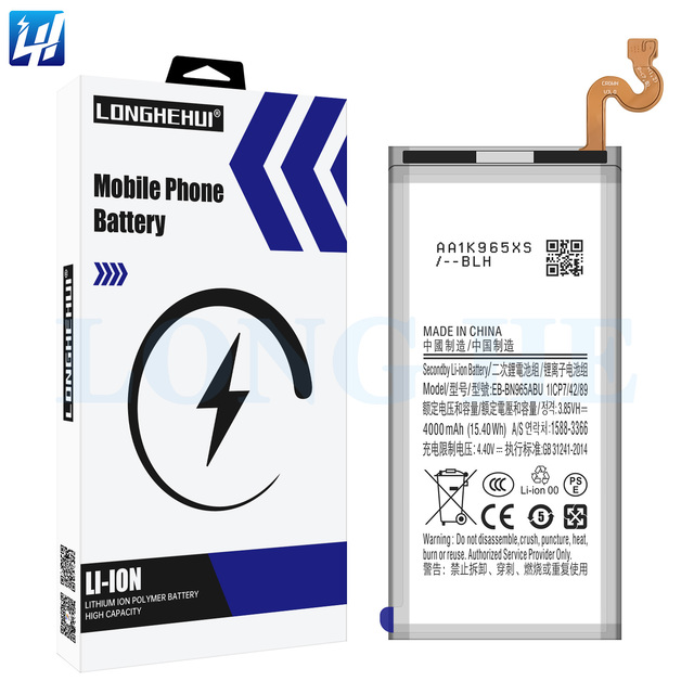 OEM 4000mAh EB-BN965ABU 100% zero Cycle N960 N965 Cell Phone Battery for Samsung Galaxy Note 9 Original Capacity Battery