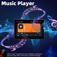 Moniteur d'appuie-tête de voiture Android 14 avec navigation GPS, vidéo 1080P, écran tactile IPS 2G 32G, lecteur multimédia pour voiture et maison