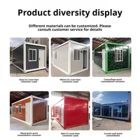 Maison préfabriquée pliable à prix abordable de 20 pieds, bâtiment modulaire, bureau préfabriqué mobile, conteneur hôtelier, salle de classe