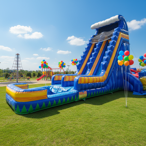 Tobogán Acuático Inflable Oasis para Patio Trasero con Aspersores Integrados y Cañón de Agua - Instalación Rápida para Niños - Product Image 1