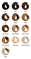 Nouvelle extension de cheveux humains vierges russes Remy épais, non traités, sans couture, super double drawn, micro-boucle, volume double, tissage à double injection 2024