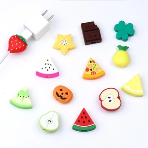 Protector de Cable Usb para teléfono de fruta bonita, de Cable <span class=keywords><strong>Chompers</strong></span>, cargador de mordedura de Animal, soporte de alambre, organizador de protección para iPhone Huawei - Product Image 4