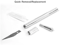 RELIFE Ensemble de couteaux à découper RL-101E 6 en 1 pour carte mère BGA de téléphone IC Chip Disque dur PCB Circuit imprimé Réparation Lame mince