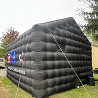 Tente Cubique Gonflable en Tissu Oxford pour Soirées, Discothèques, Mariages, Anniversaires avec Lumières