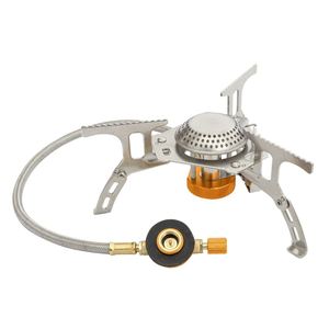 Réchaud à gaz portable compact, universel, robuste, résistant au vent, pour le camping, de qualité professionnelle, haute pression - Product Image 1