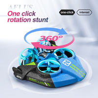 Bateau télécommandé 3 en 1, drones amphibes, mini bateau télécommandé pour enfants, jouet cadeau