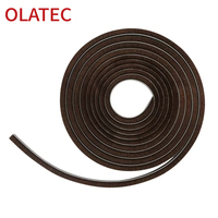Accesorios para Puertas de Aluminio, Burlete de Silicona, Sello de Felpa Densa, Reduce Corrientes de Aire, Bloquea el Polvo y el Ruido para Puertas Corredizas y Abatibles
