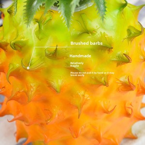 Modèle d'<span class=keywords><strong>ananas</strong></span> artificiel de la marque YUNJIN, 24 cm, écologique, vente en gros, décoration d'armoire, accessoires de photographie, impression jet d'encre - Product Image 2