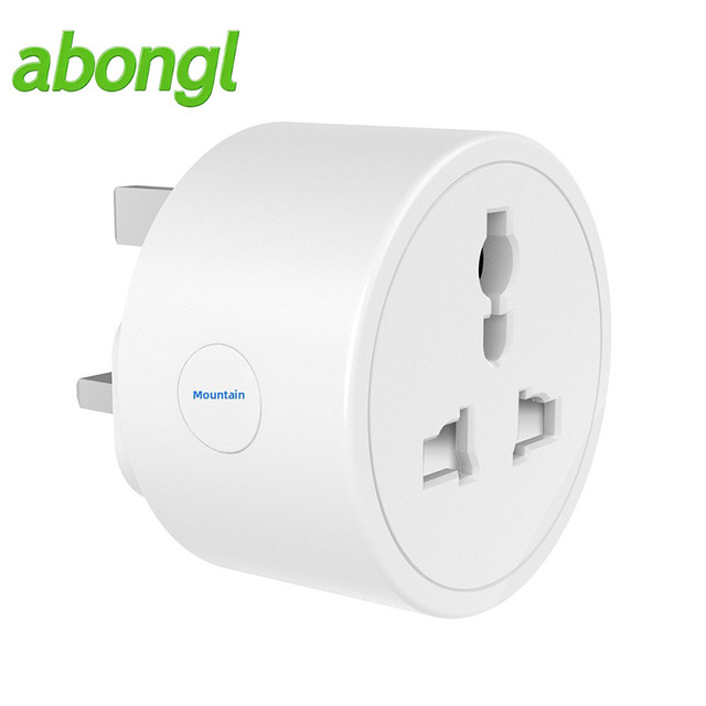Universal-size Travel Socket Graffiti-style WiFi Smart Plug UK-to-universal-socket Adapter Timed Outlet Voice Control 16A