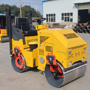 Mini Compattatore a Rullo Vibrante Diesel Tandem a Due Ruote per Asfalto e Calcestruzzo - Prezzo - Product Image 1