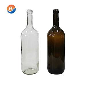 Nueva Botella de Agua o Vino de Vidrio Transparente de Color con Tapa de Clip de Corcho y Diseño Estampado en Oro - Product Image 6