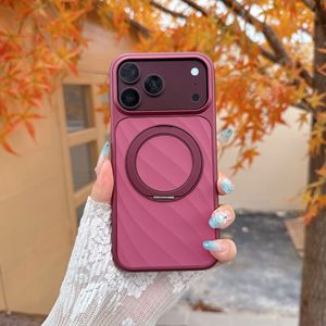 iPhone 17 18 Pro Max için Ripple Manyetik Telefon Kılıfı, Döndürülebilir Halka Tutucu, Metal Kamera Lens Çerçevesi, Darbeye Dayanıklı Arka Kapak - Product Image 2