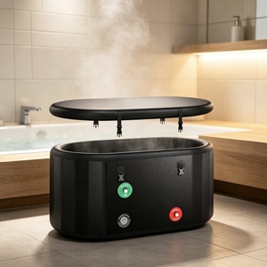 Bañera de hielo inflable portátil para interiores y exteriores con sistema de filtro y enfriamiento para recuperación de cuerpo completo por inmersión en frío. - Product Image 1