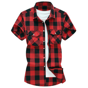 Top da uomo in tessuto Oxford nuova <span class=keywords><strong>camicia</strong></span> estiva a <span class=keywords><strong>maniche</strong></span> corte Casual da uomo a mezza manica sottile con tinta unita alla moda da uomo - Product Image 5