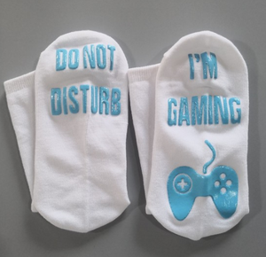 Chaussettes de jeu <span class=keywords><strong>Message</strong></span> I Am, couleur personnalisée, bas de Gaming avec Logo, nouvelle collection - Product Image 6