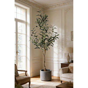 Oh Arts - Décoration d'intérieur nordique de haute qualité - Plante artificielle en <span class=keywords><strong>olivier</strong></span> - Bonsaï d'extérieur - Plante artificielle réaliste - Résistante aux UV - Product Image 6